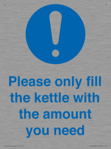 Please only fill the kettle with the amount you need